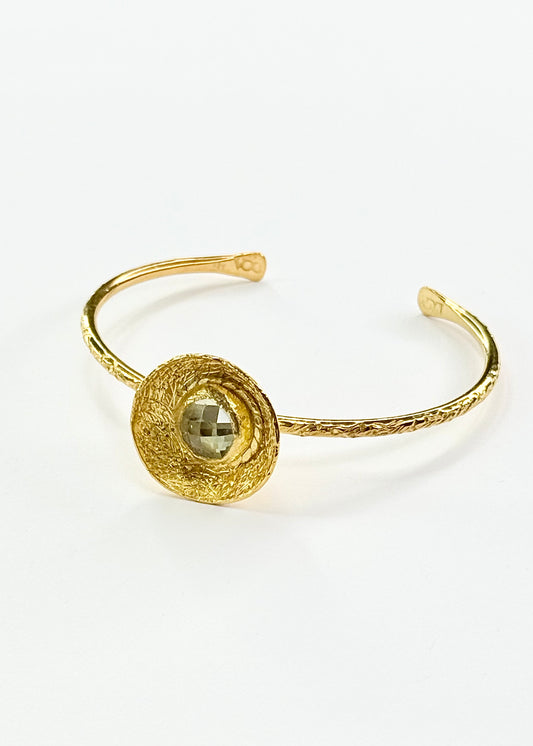 Elena Bracelet Cuff Gold Vermeil - Life and Light