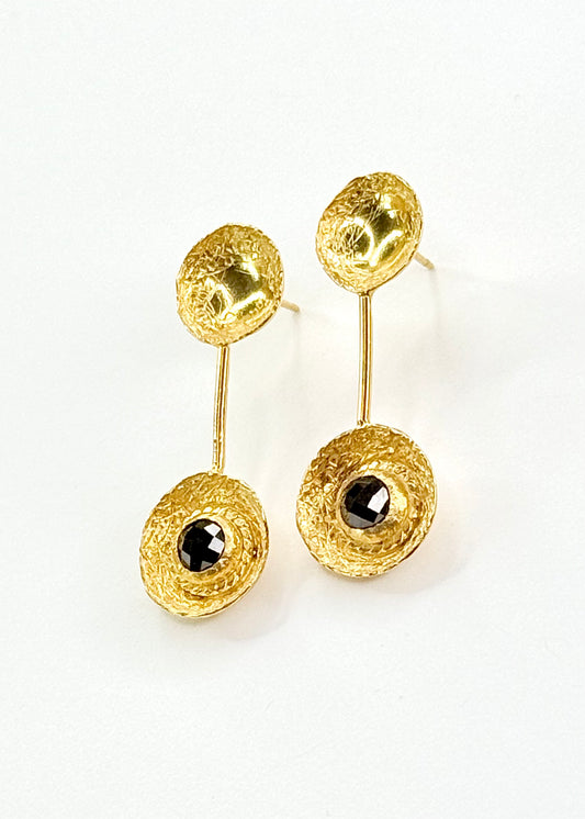 Earrings Celia Gold Vermeil - Life and Light
