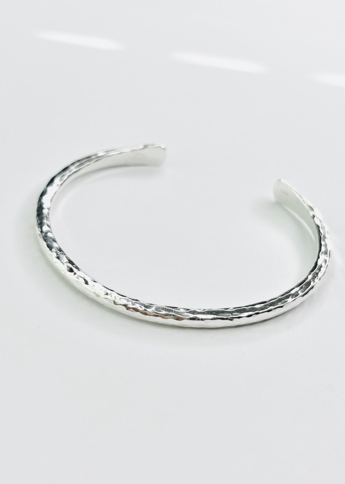 Alex Hammered Silver Bracelet Cuff