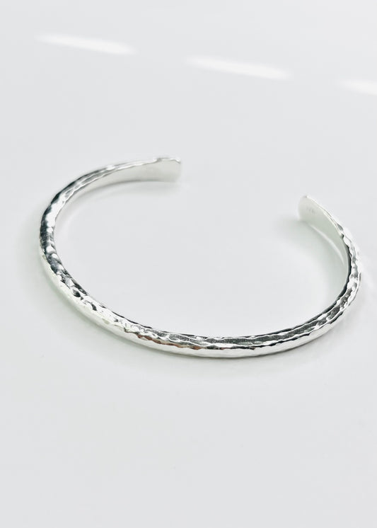 Alex Hammered Silver Bracelet Cuff