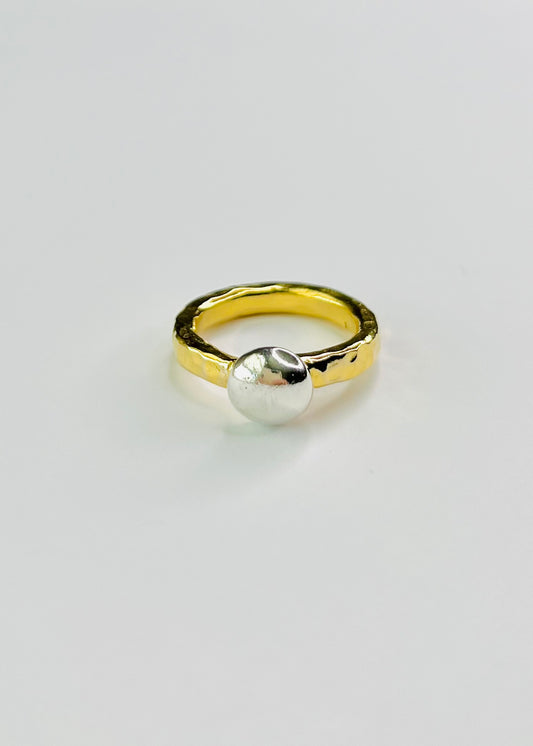 Volcano Full Moon Brass Ring