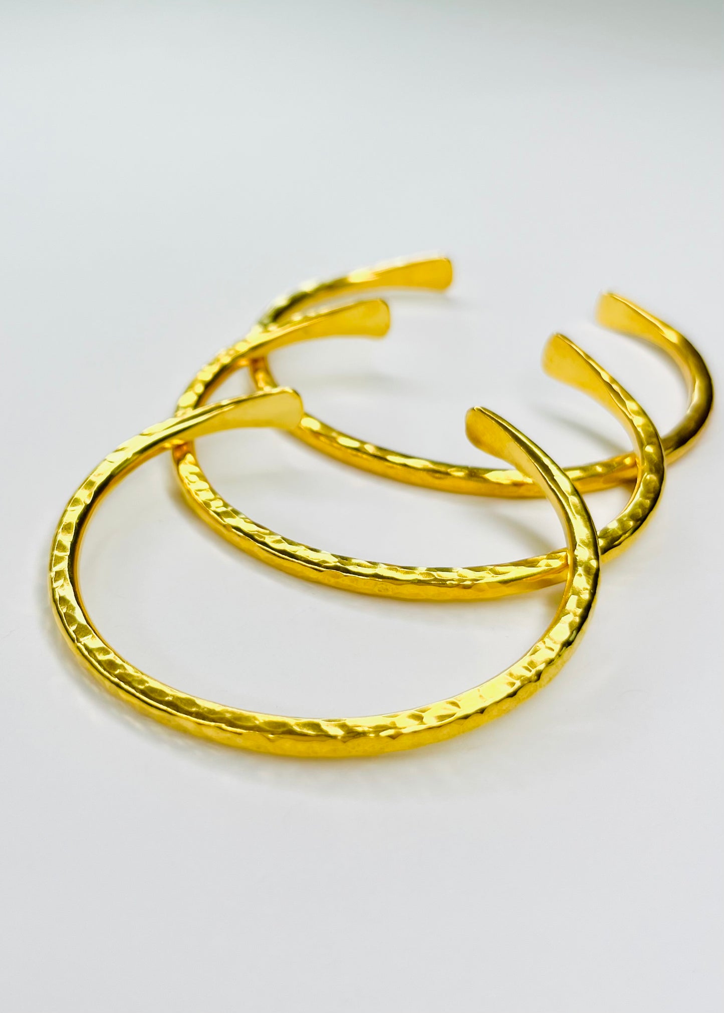 Vermeil Alex Hammered Bracelet Cuff