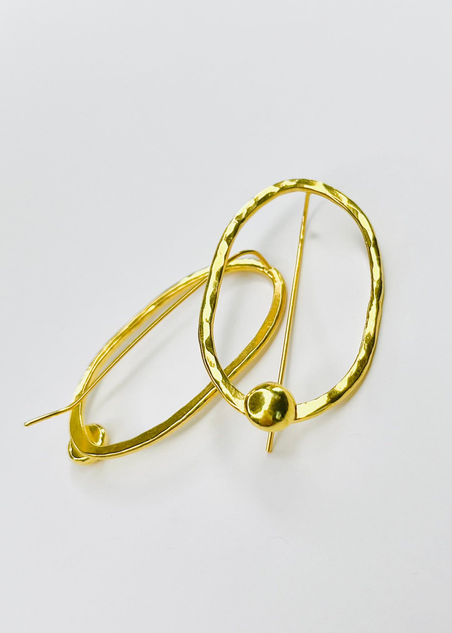 Vermeil - Cyra Full Moon Earrings