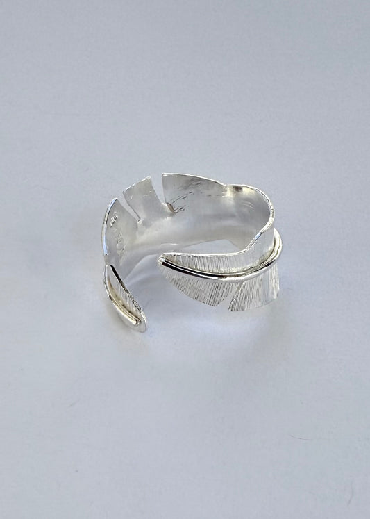 Mini Hoja Ring Silver