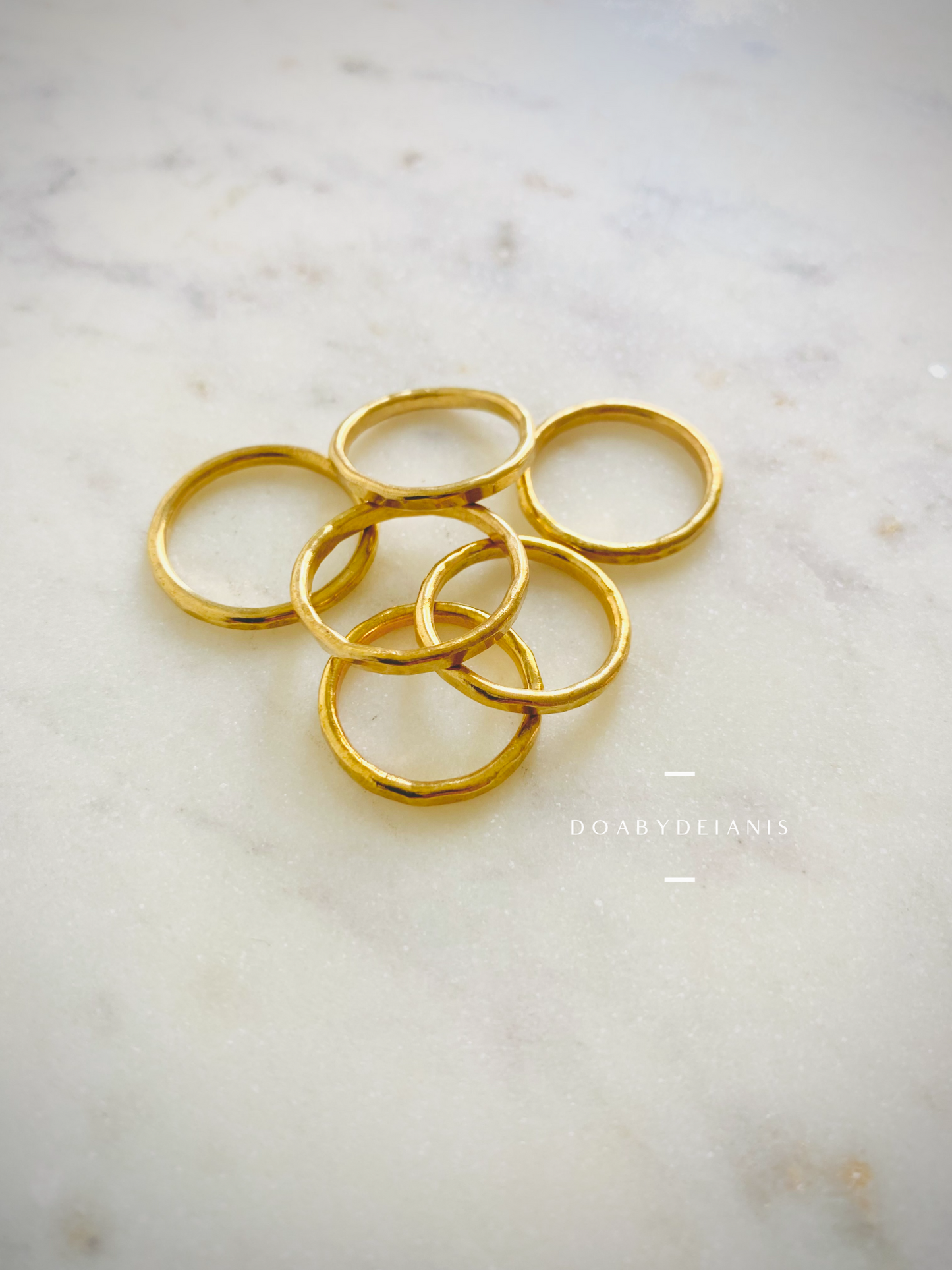 Gregoria Brass- 18k Gold Plated Ring