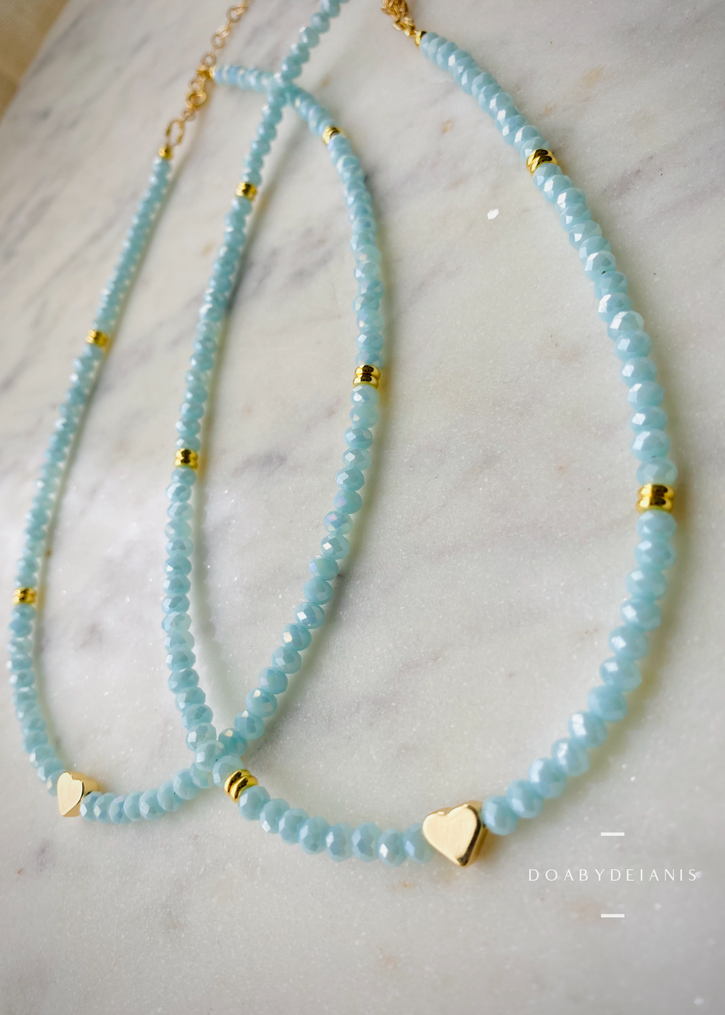 Latidos Blue Crystal Necklace