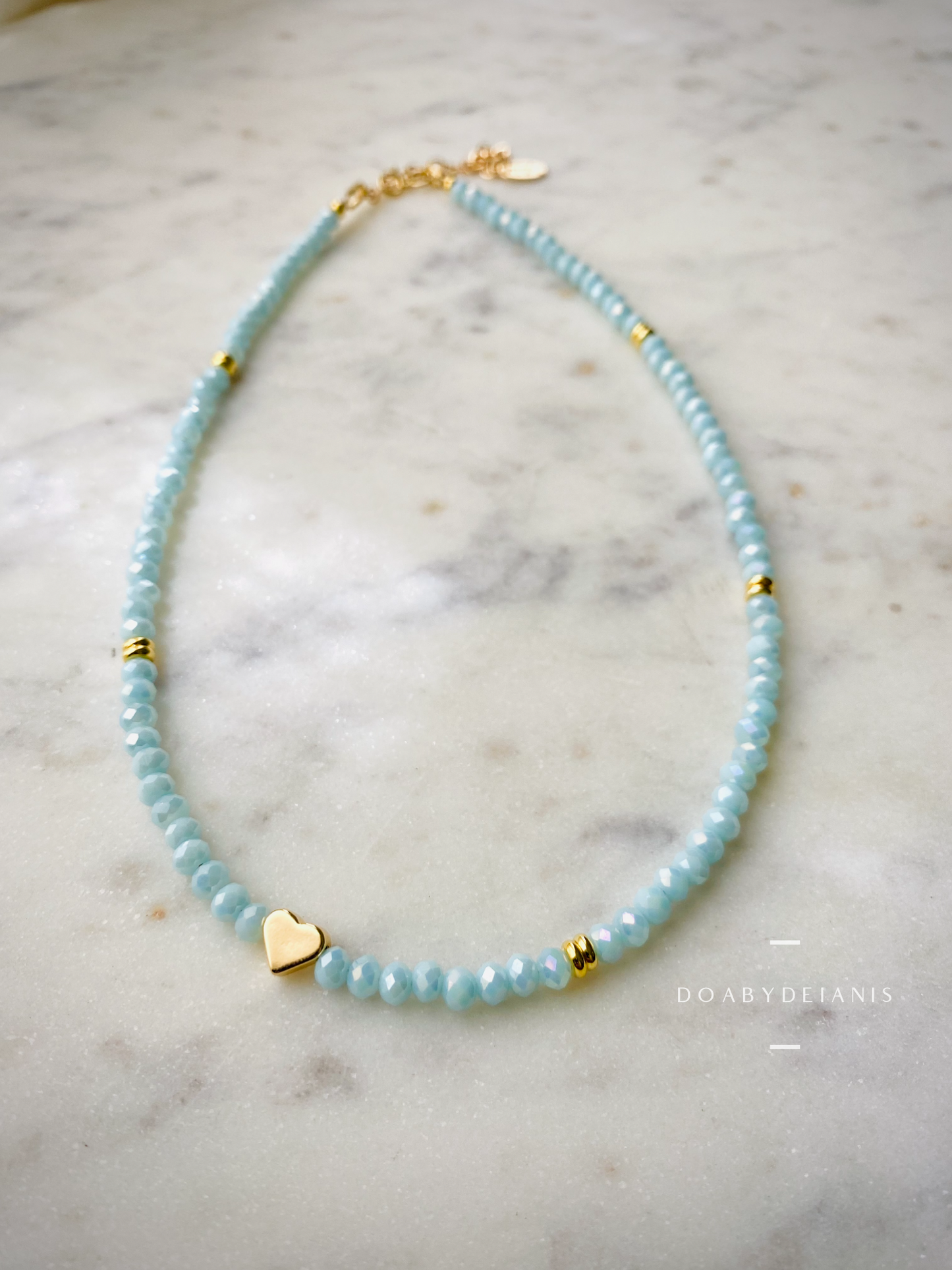 Latidos Blue Crystal Necklace