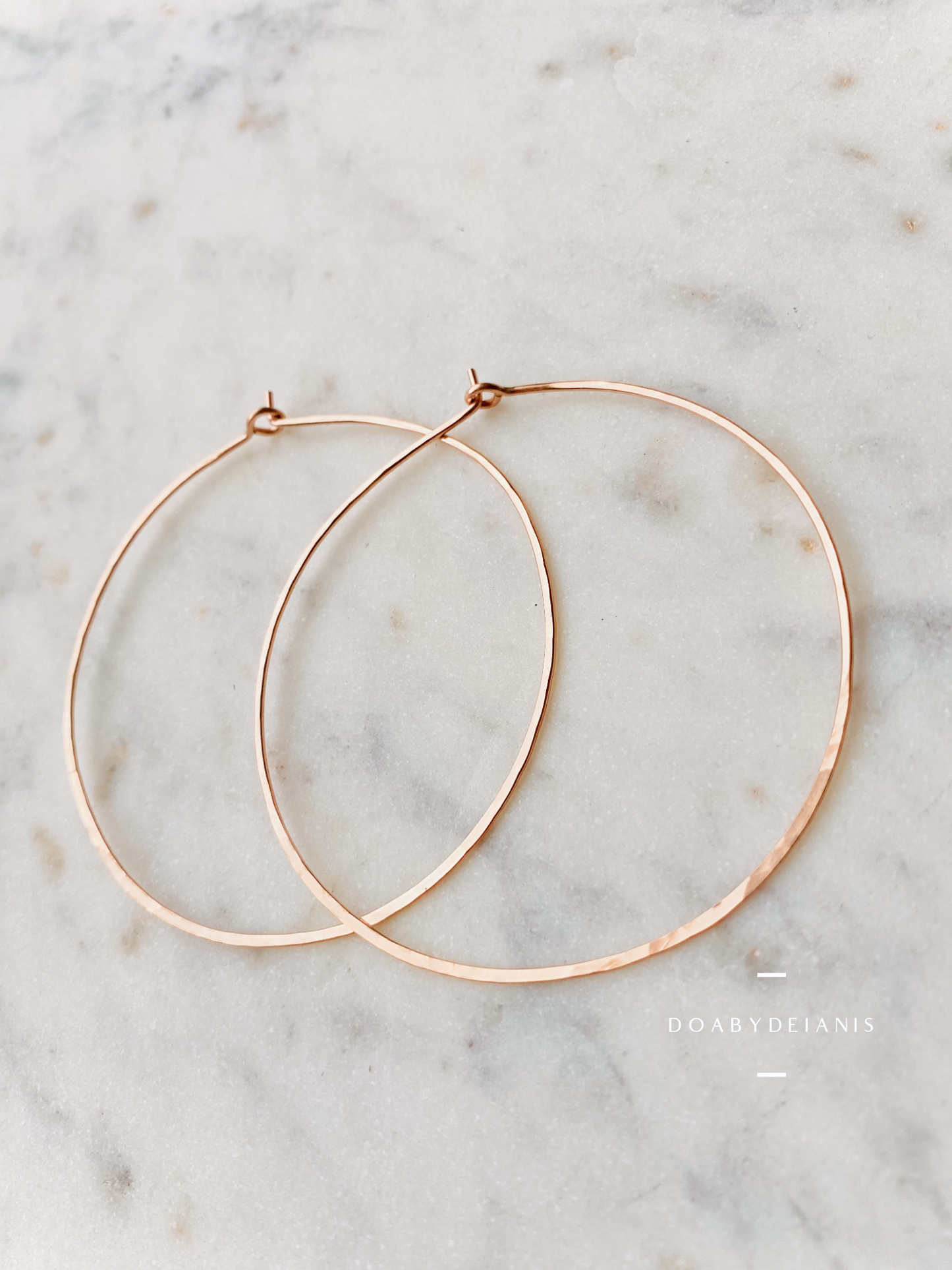 Selena Rose Gold Filled Hoop