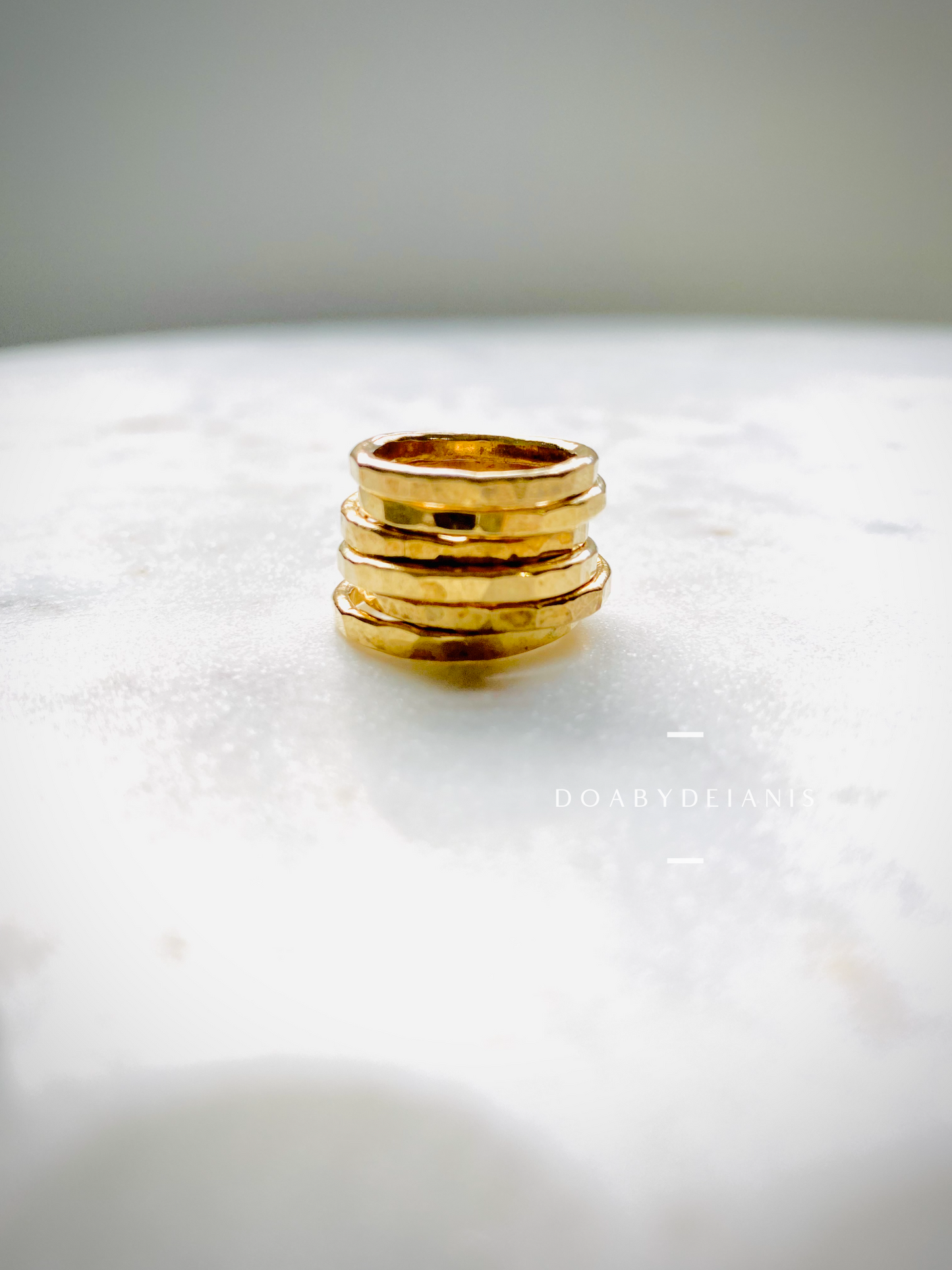 Gregoria Brass- 18k Gold Plated Ring